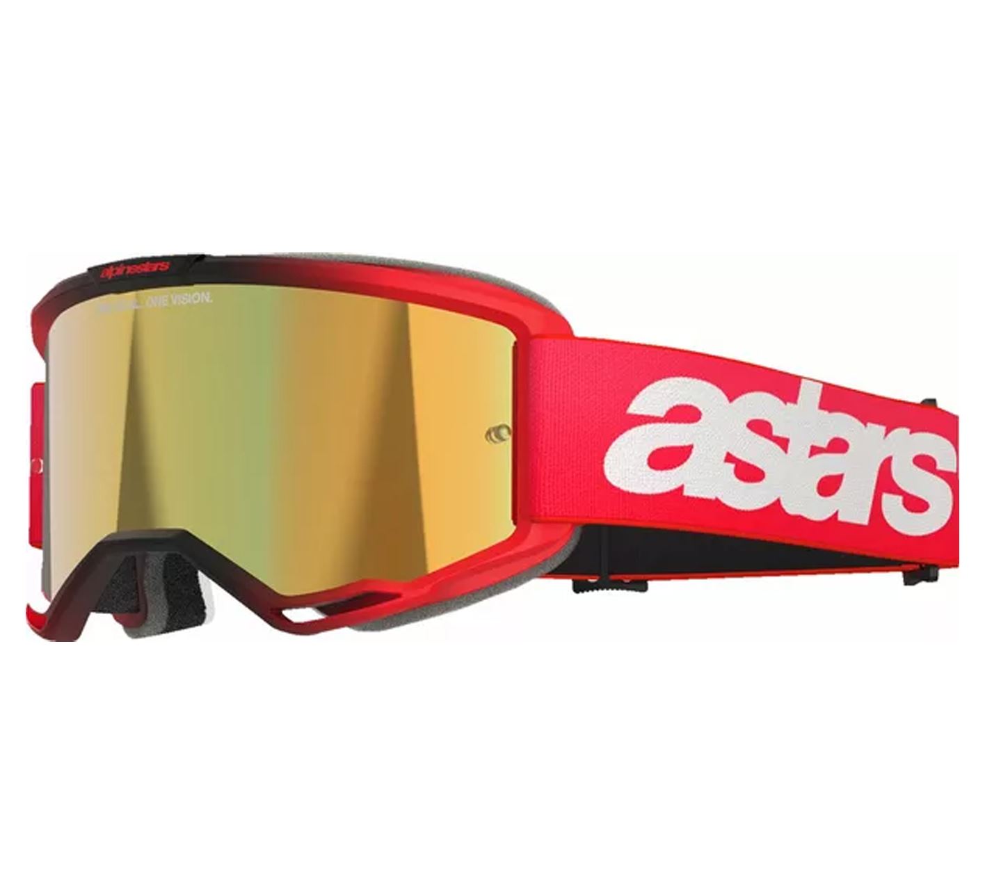 Alpinestars 2026 Goggles Vision 5 Blaze Red Mirror Gold